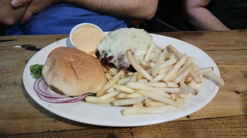 Ruben's Burger with Fries